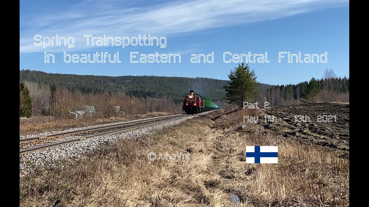 Spring Trainspotting in Beutiful Eastern and Central Finland.