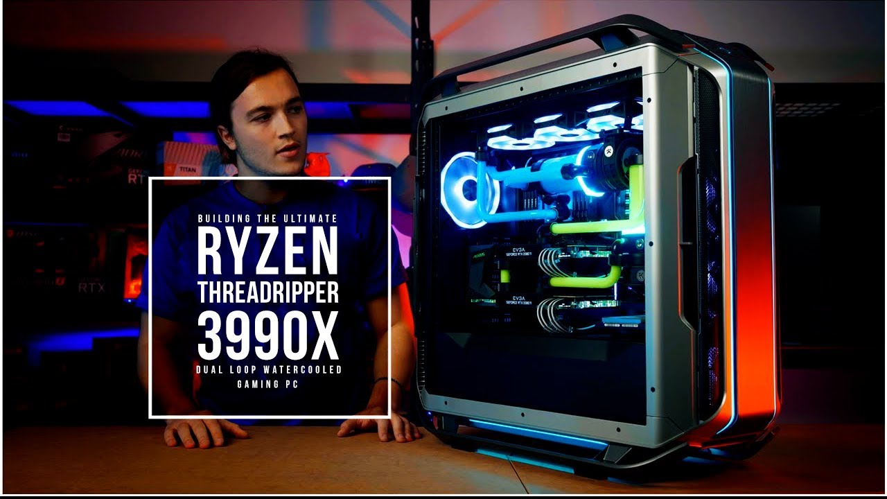 Building the ULTIMATE Ryzen Threadripper 3990X Dual Loop Watercooled Gaming PC
