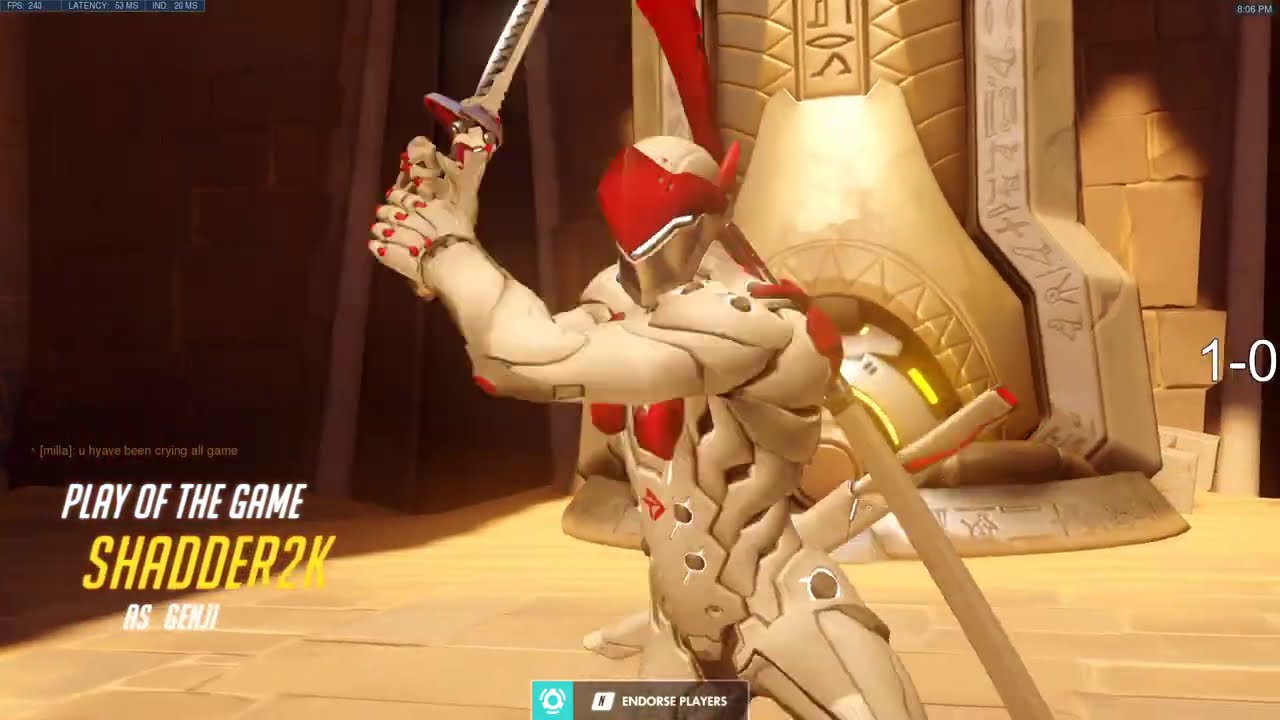 Overwatch Genji God Shadder2k Showing His Sick Gameplay Tricks -POTG-
