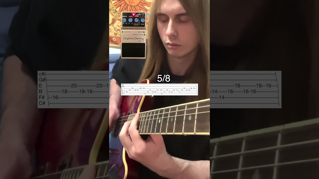 Pantera- Floods (Guitar Outro Cover) With Tabs + Delay Settings