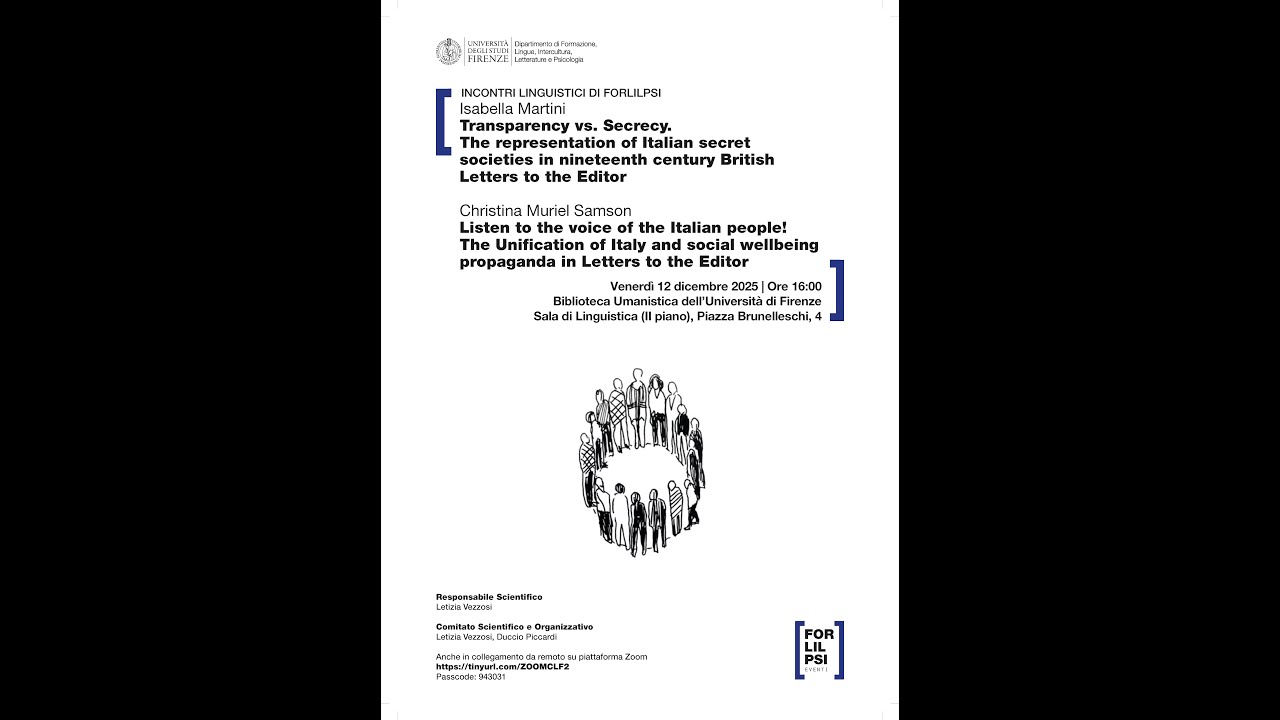 Incontri linguistici di Forlilpsi - 12 dicembre 2025