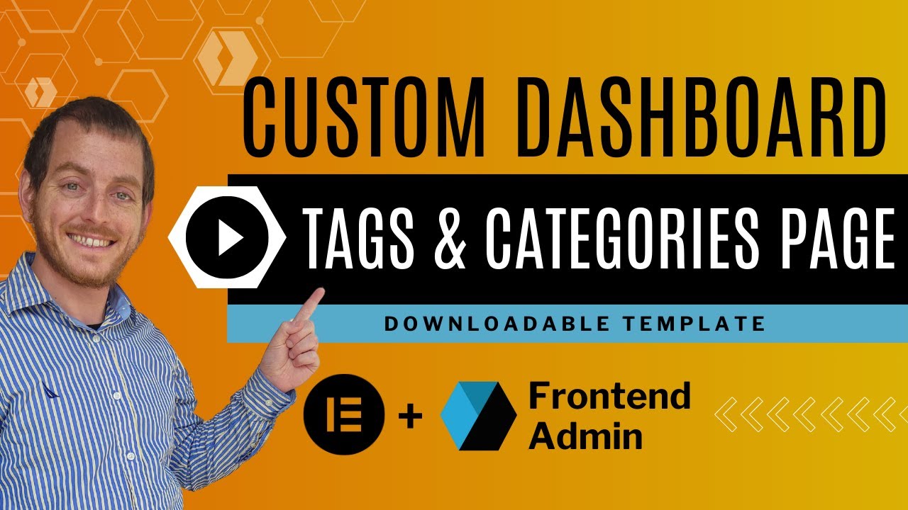 Wordpress Elementor Frontend Dashboard with Frontend Admin - Categories and Tags Page