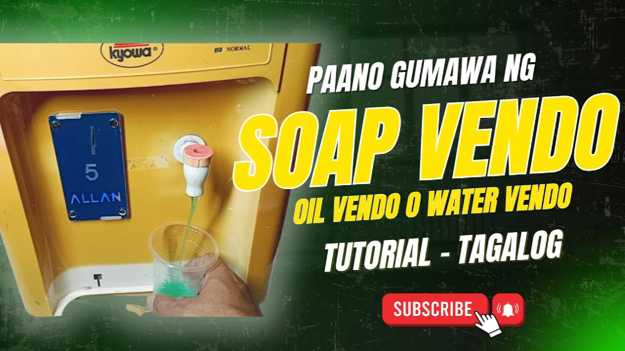 Paano gumawa ng SOAP VENDO, OIL VENDO o WATER VENDO TUTORIAL