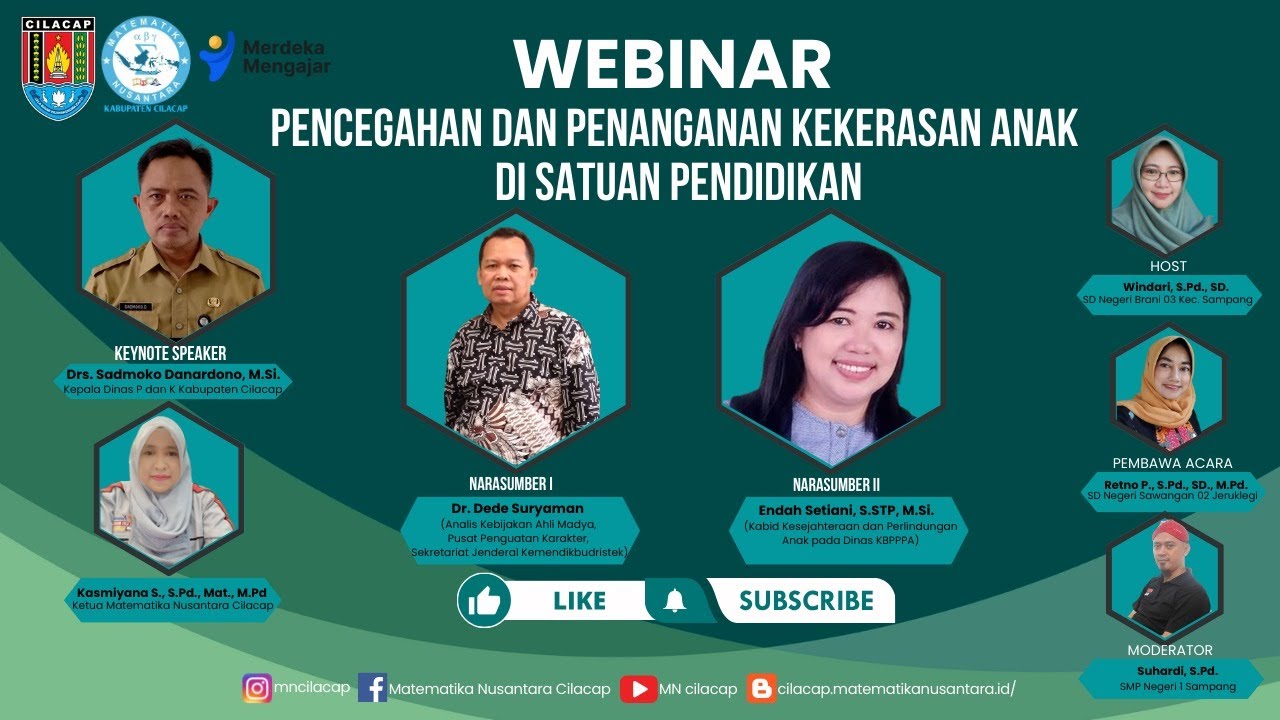 Webinar Pencegahan dan Penanganan Kekerasan Anak di Lingkungan Satuan Pendidikan