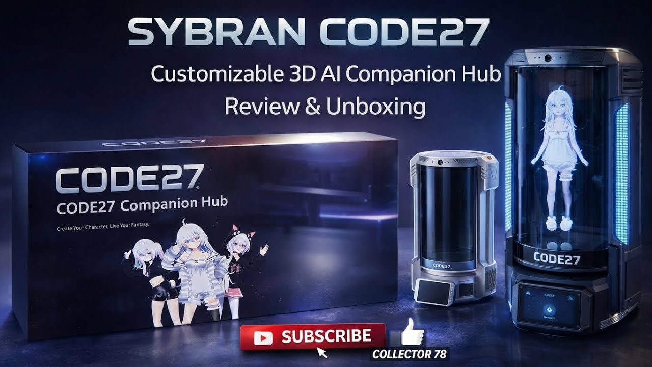 SYBRAN CODE27 Customizable 3D AI Companion Hub Unboxing & Review.