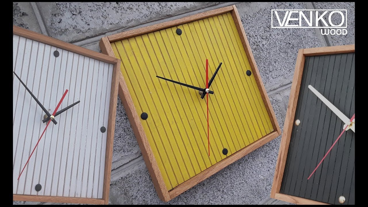 Simple clock in three colors | Простые часы в трех цветах