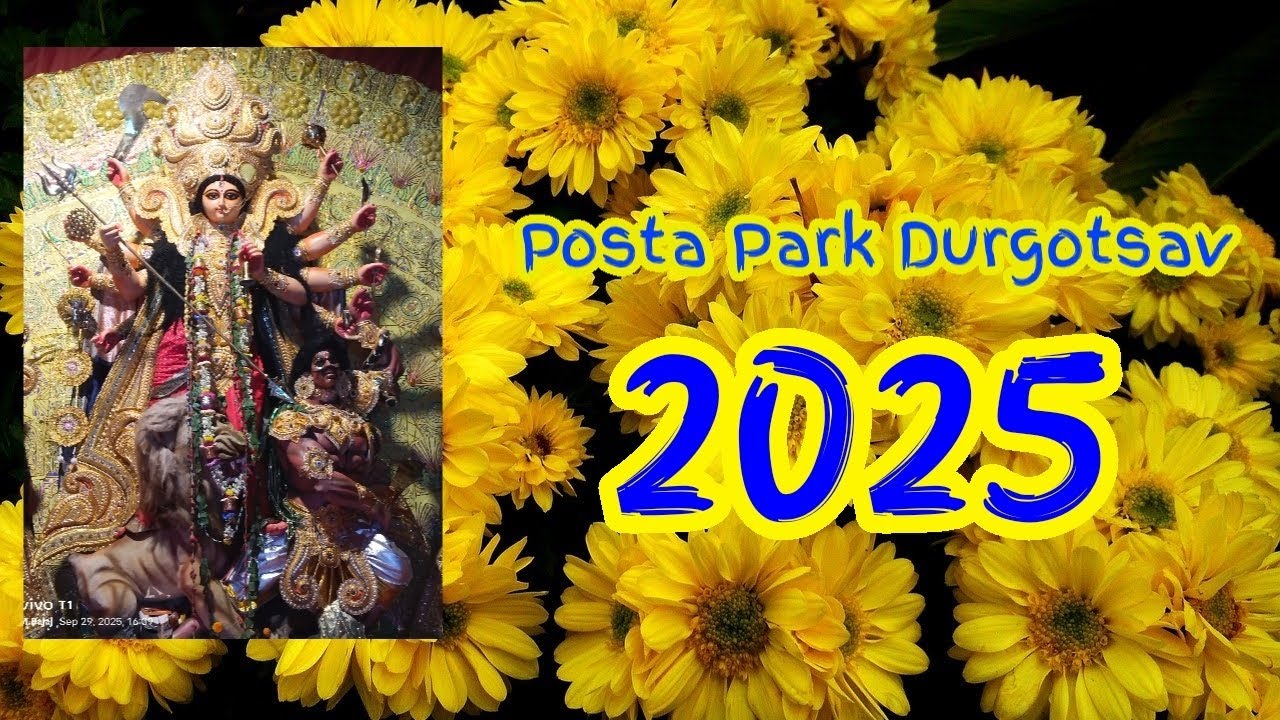 Posta Park Durgotsav 2025. Video Artist -Manav 