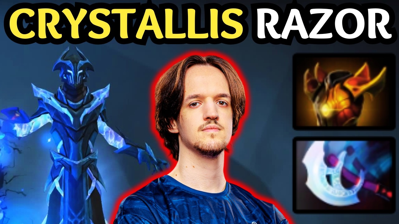 🔥 Crystallis RAZOR Carry — Static Link Carry Machine 🔥 Dota 2 Gameplay