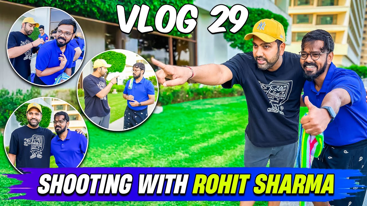 SHOOTING WITH ROHIT SHARMA 😍😍 | VLOG 29
