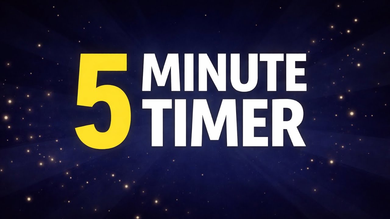 5 Minute Timer | Classroom Clean Up Countdown