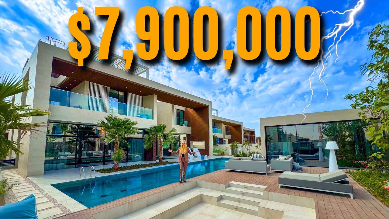 Touring $7,900,000 BILLIONAIRE'S Luxury Dubai Villa! 🏰