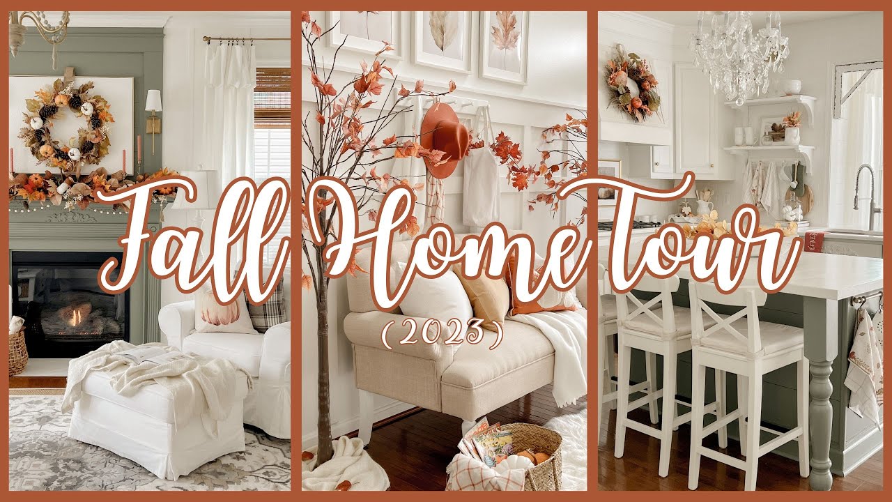 🍁 2023 FALL HOME TOUR 🍁|| COZY AND INVITING FALL DECOR IDEAS || COTTAGE STYLE AUTUMN DECOR