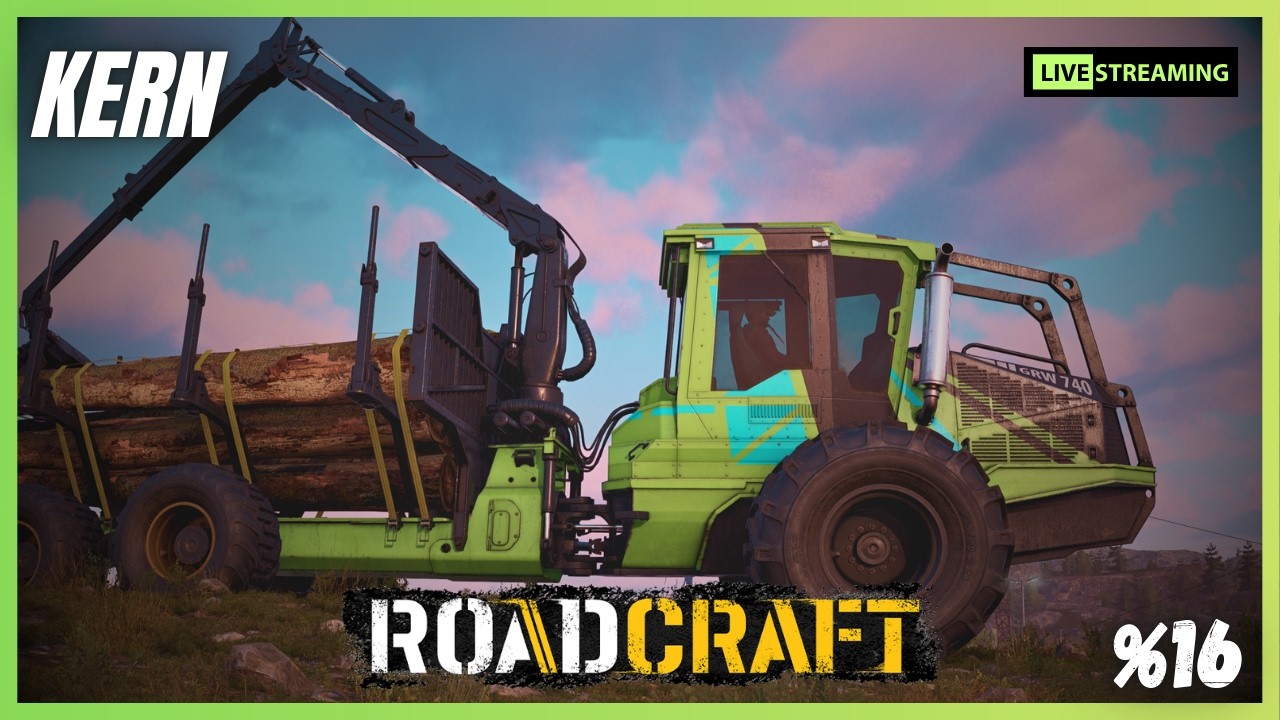 🚧😂 ROADCRAFT LIVE mit Krachar – Letzte Map „Kern“ bei 16 % & volles Chaos! 😂🚧
