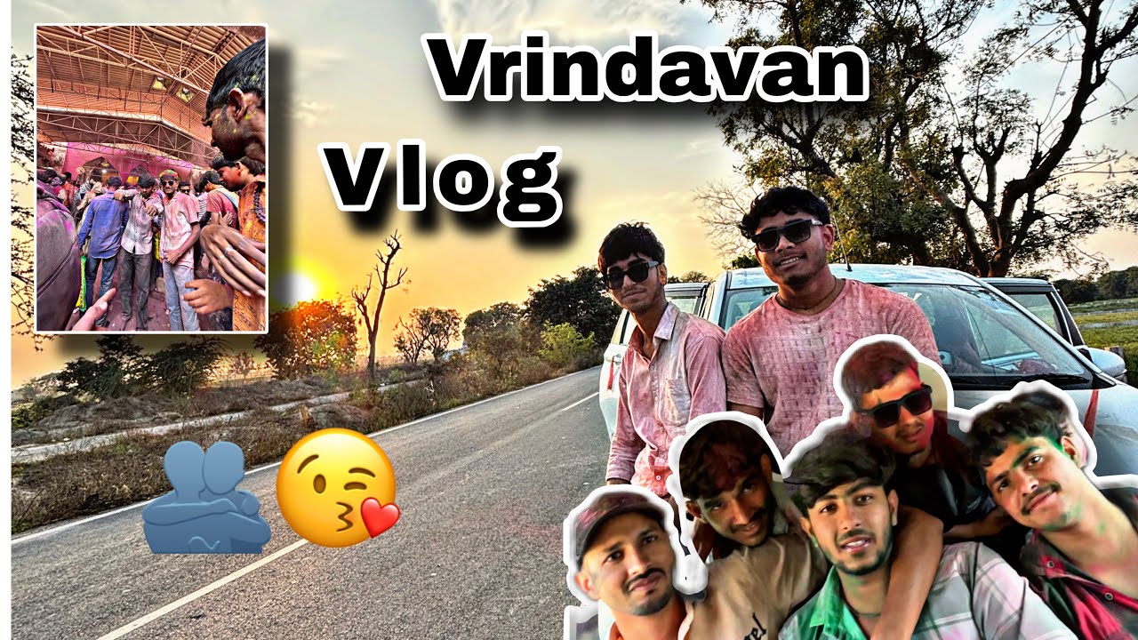 VRINDAVAN KI HOLI 🫂💗 | finnaly trip successful ho gai | Holi #vlog #vrindavan 