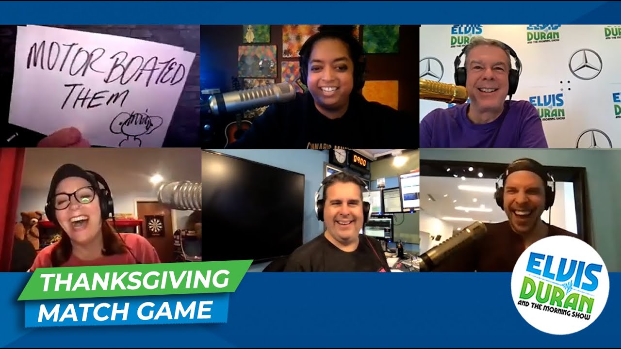 Elvis Duran Hosts NSFW Thanksgiving Match Game | Elvis Duran Exclusive