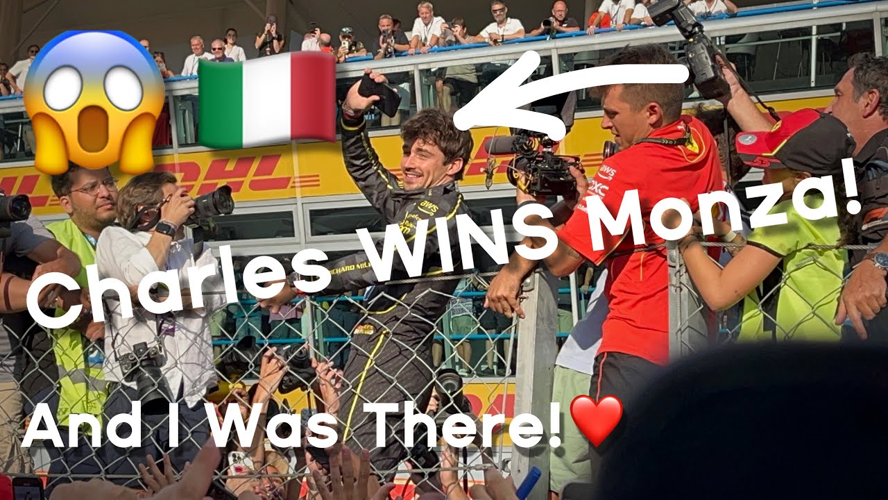 Charles Leclerc WINS At Monza 2024 And I Was There! ❤️