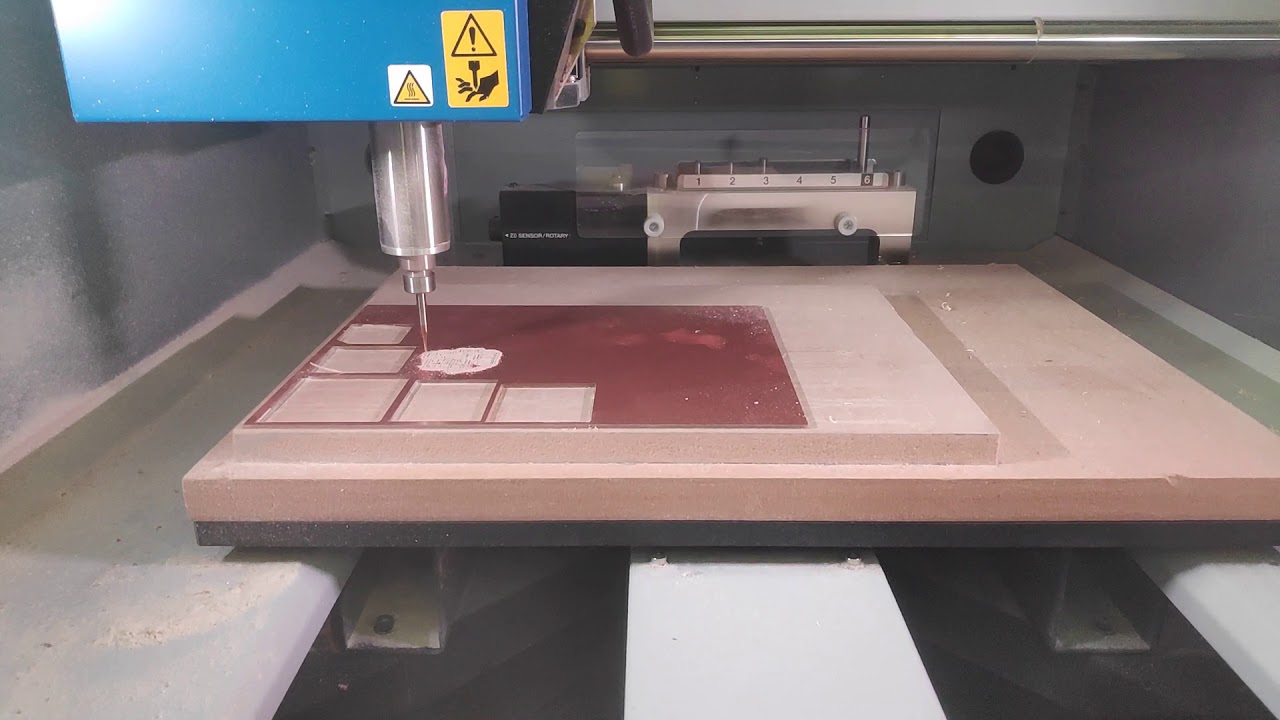 Circuit board Milling Timelapse