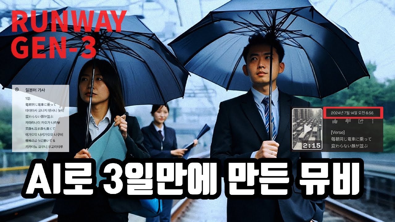 [Runway Gen-3] MV Created in 3 Days with AI｜FakeOven - No More Mondays #aimusicvideos