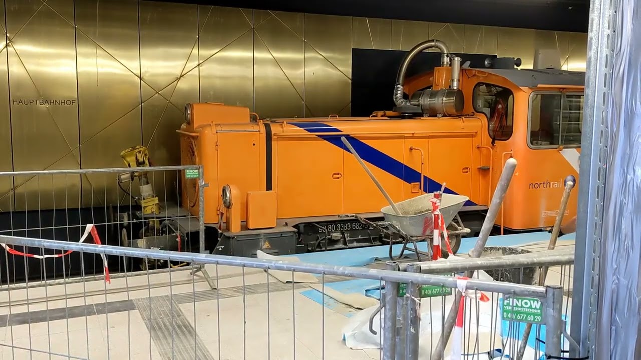 S-Bahn Hamburg: Bauarbeiten am Tiefbahnsteig in Hamburg Hauptbahnhof, Juli 2022