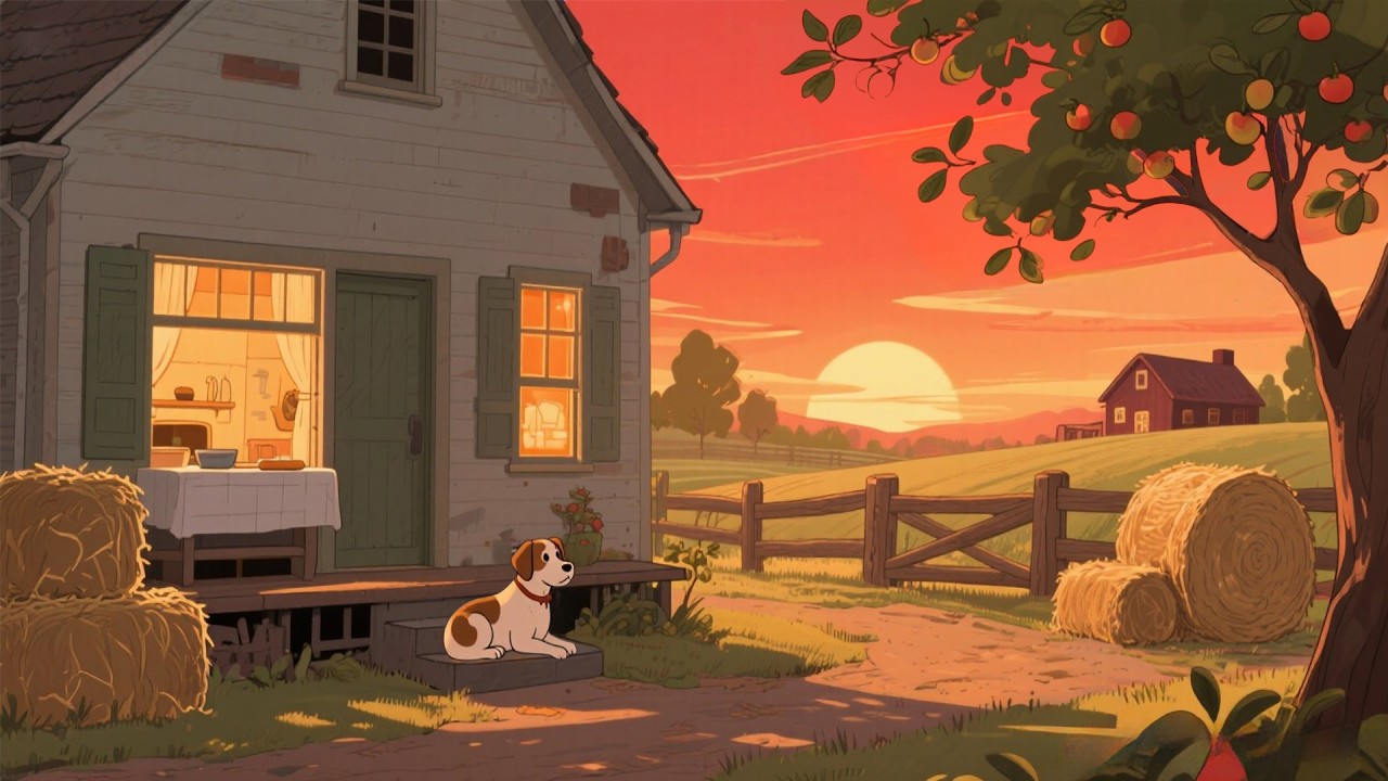 A 1930s Front Yard with a Dog — Another Room Where Loyalty Waits by the Door