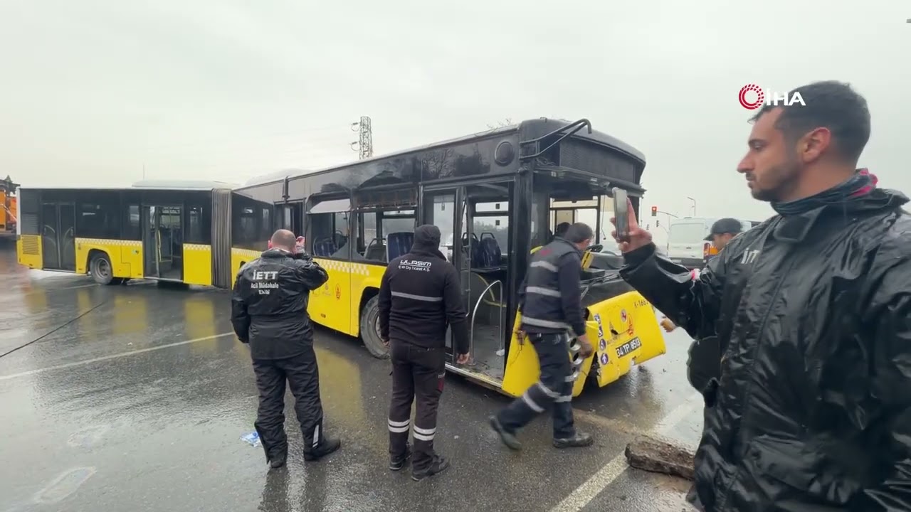 Faciadan Dönüldü: İçi Yolcu Dolu İETT Otobüsü Ormanlık Alana Uçtu