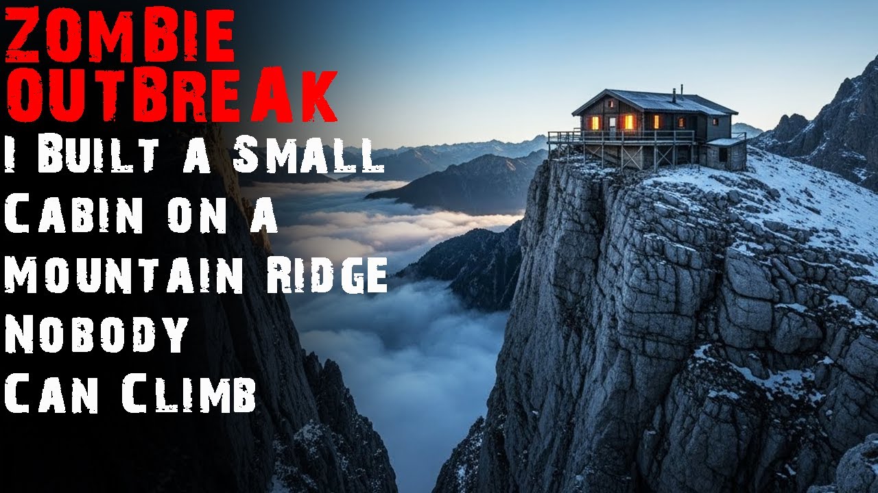 ZOMBIE OUTBREAK: I Built a Small Cabin on a Mountain Ridge Nobody Can Climb