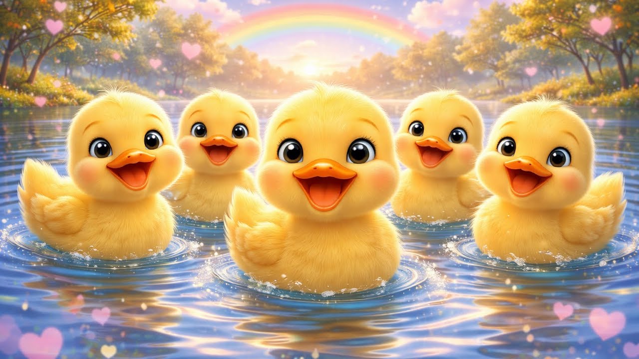 5 rațe mici 🦆 | Cântec vesel pentru copii | Magic Melody România