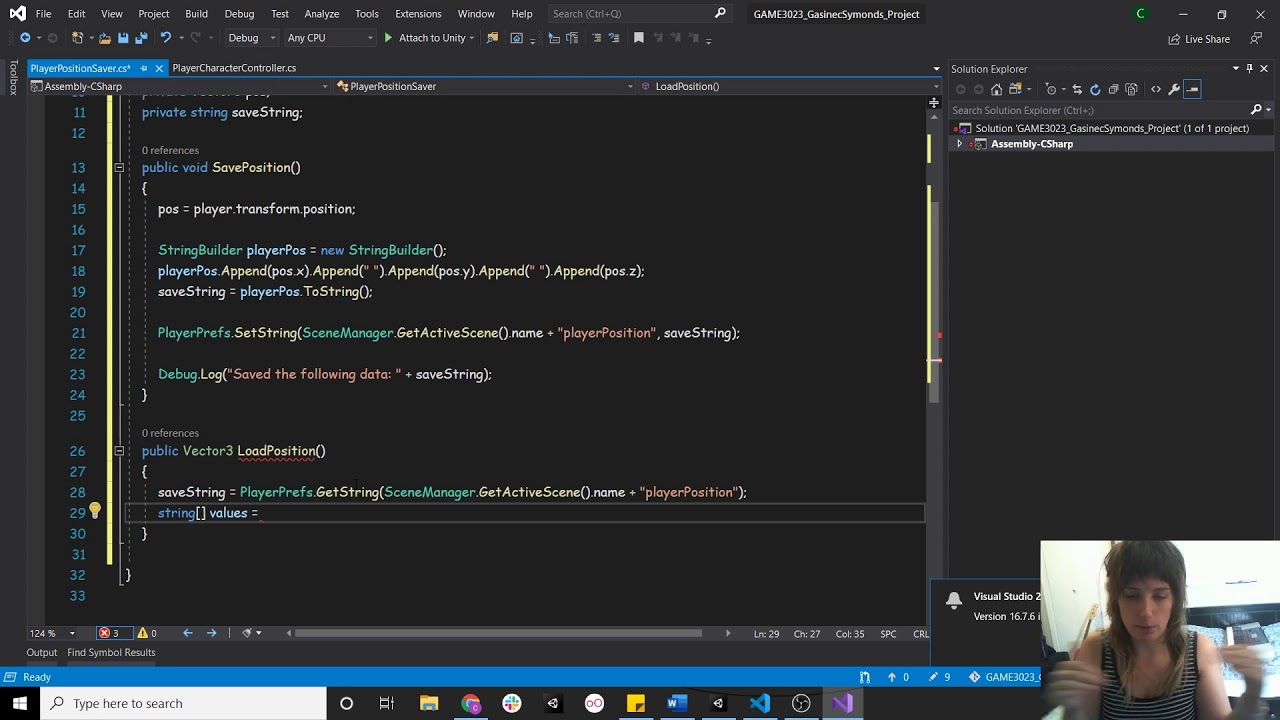 Unity Simple Player Saving + Loading Using PlayerPrefs