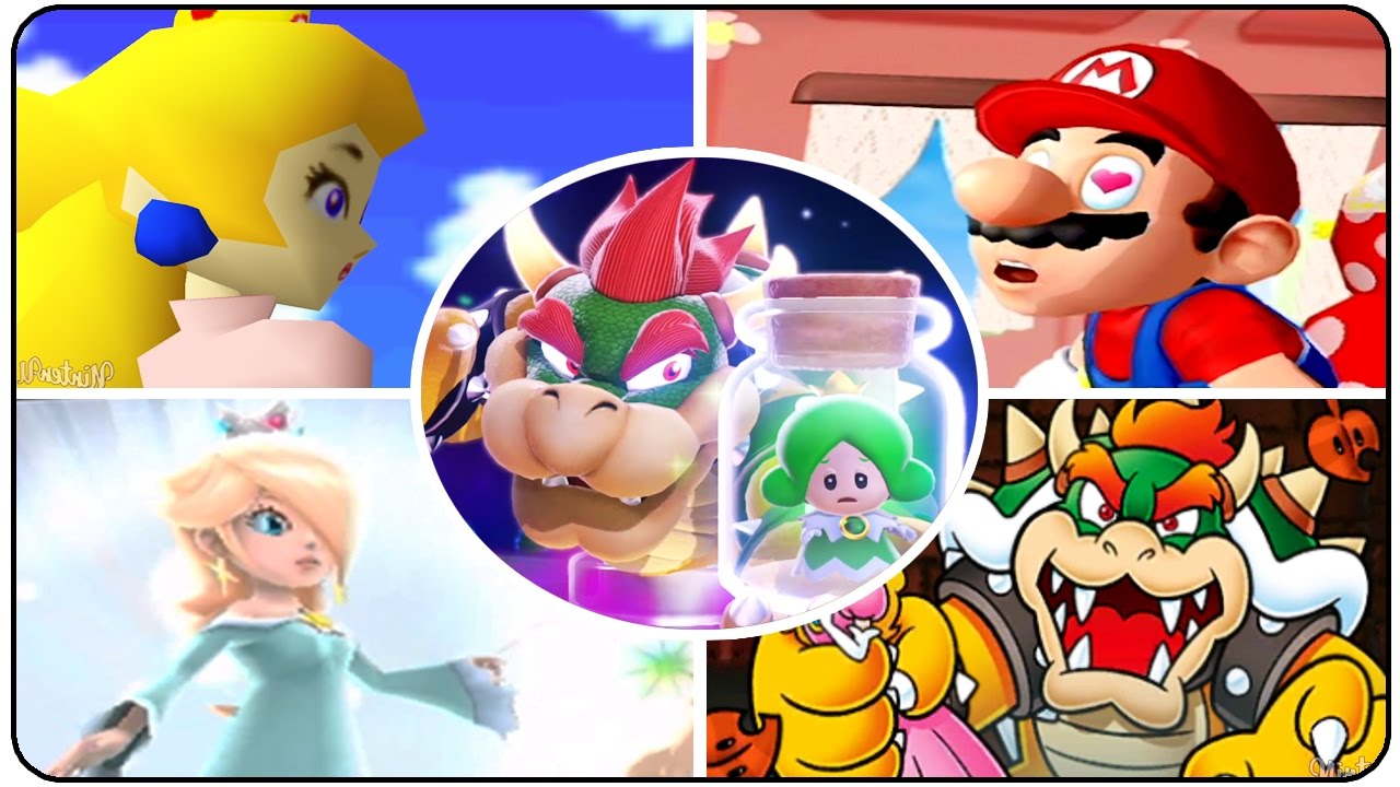 Evolution of Super Mario 3D Jump'n'Run Introductions (N64, GC, Wii, 3DS & Wii U)