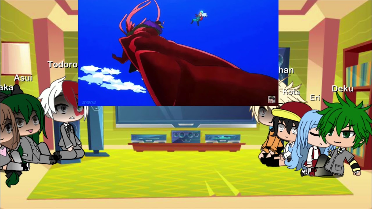 Bnha react to battles