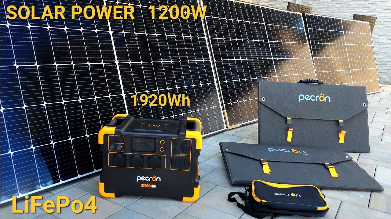 Солнечная фотоэлектрическая электростанция Pecron E2000 LFP и солнечные  Aurora 200 + Ja Solar 380Wp
