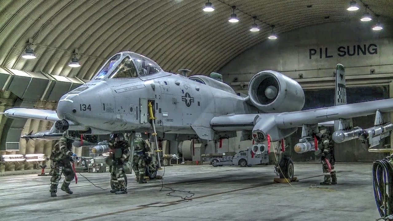 A-10 Warthog Warming Up at Osan Air Base, Korea