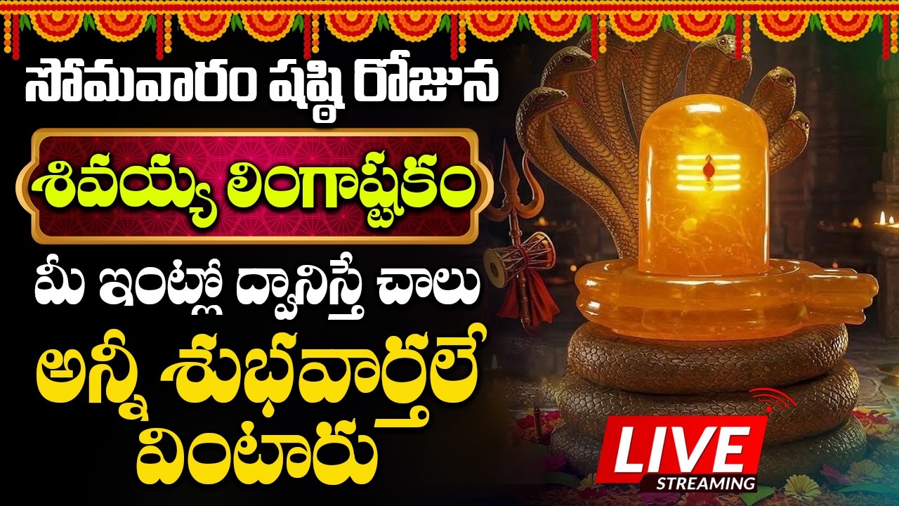 సోమవారం ఉదయాన్నే లింగాష్టకం వింటే మీరు అన్ని శుభవార్తలు వింటారు || Lingastakam