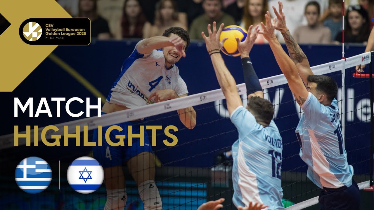 Highlights | Greece vs. Israel - CEV Volleyball European Golden League 2025 | Men | Bronze Medal