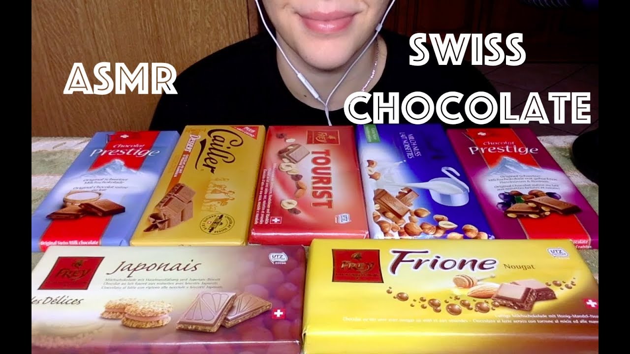 Swiss chocolate | ASMR | NO TALKING | Eating sounds | VeliaEats
