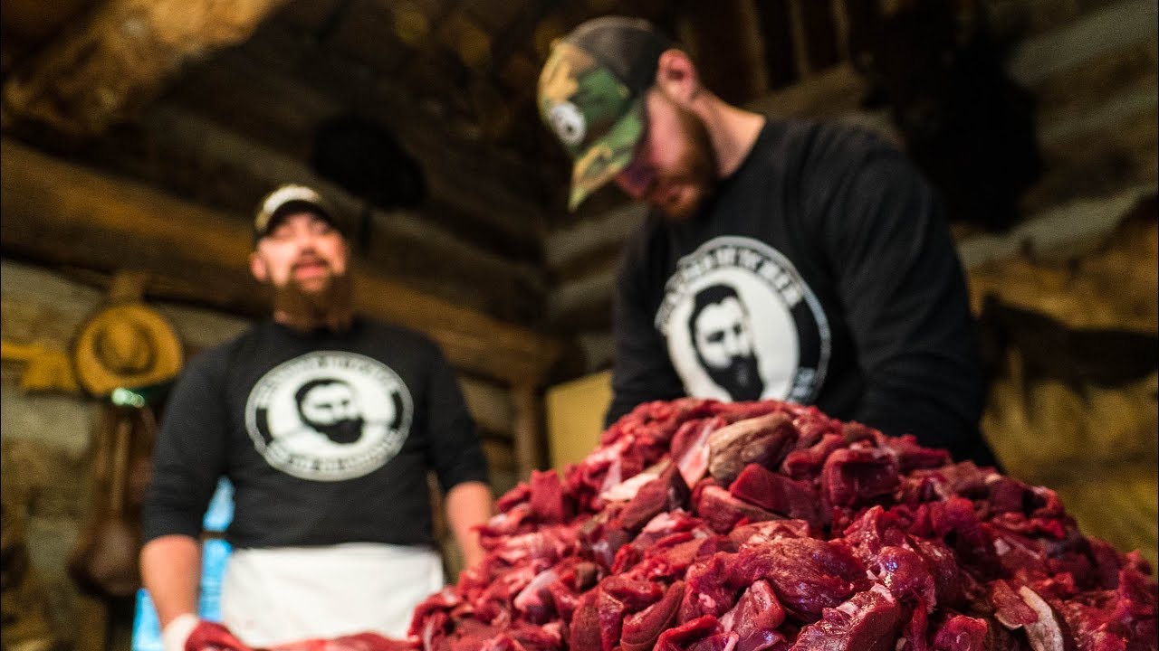 Making deer burger. By The Bearded Butchers!