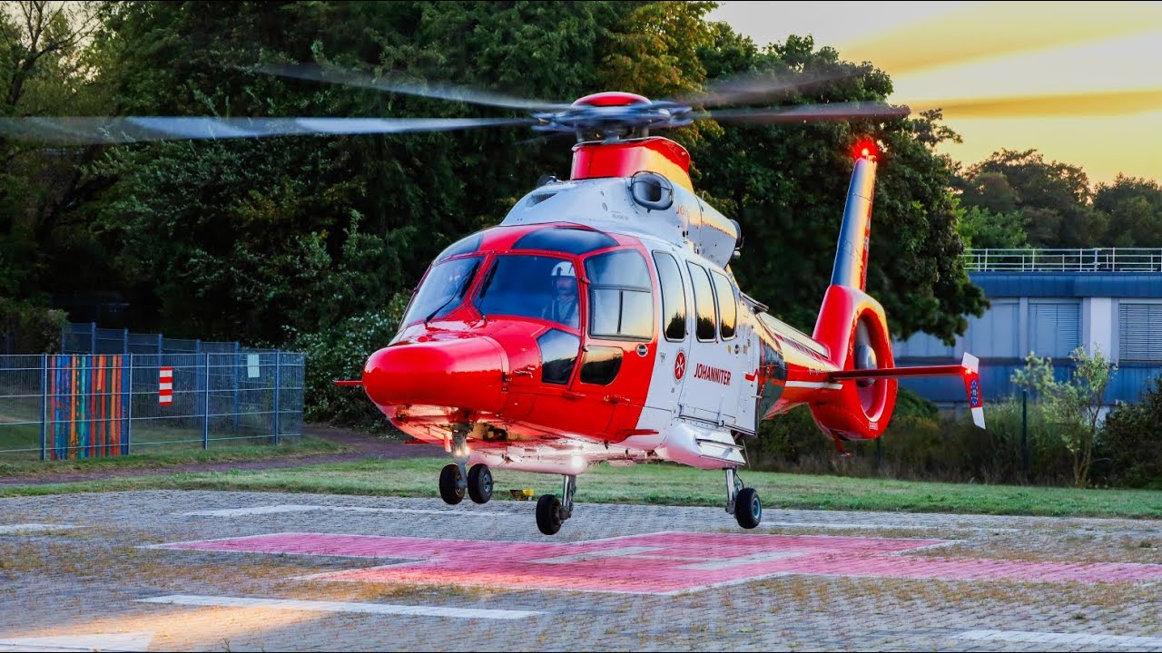 Christoph 91 Mittelhessen D-HFLG Ec155 from the Johanniter Luftrettung at the Children's hospital 🏥