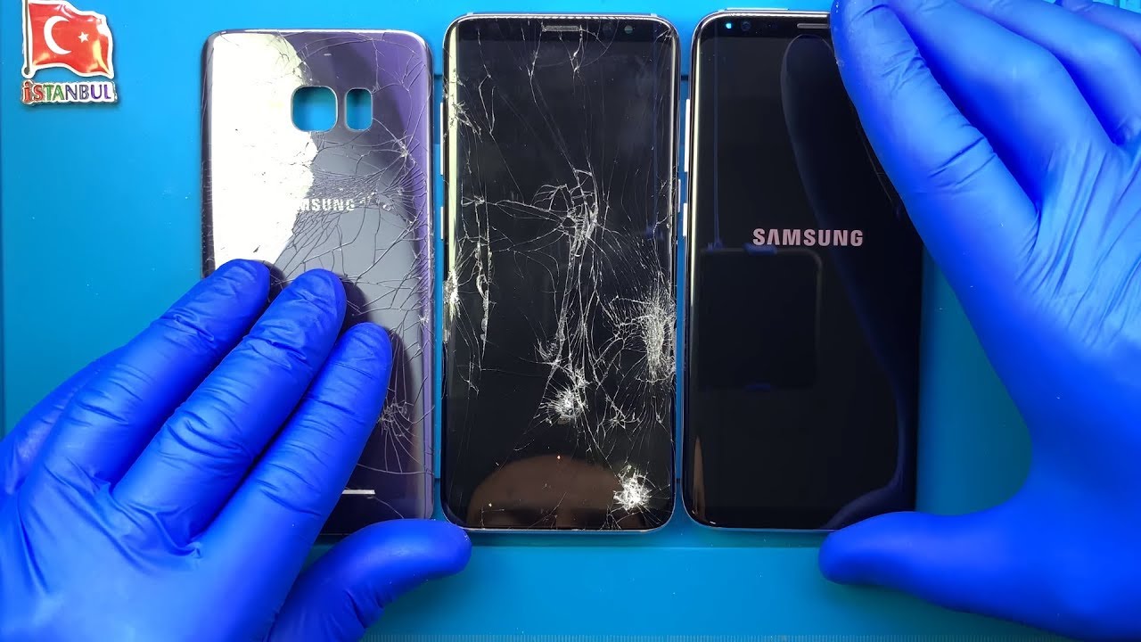 Разбил! Замена задней стеклянной крышки экрана Samsung Galaxy S8