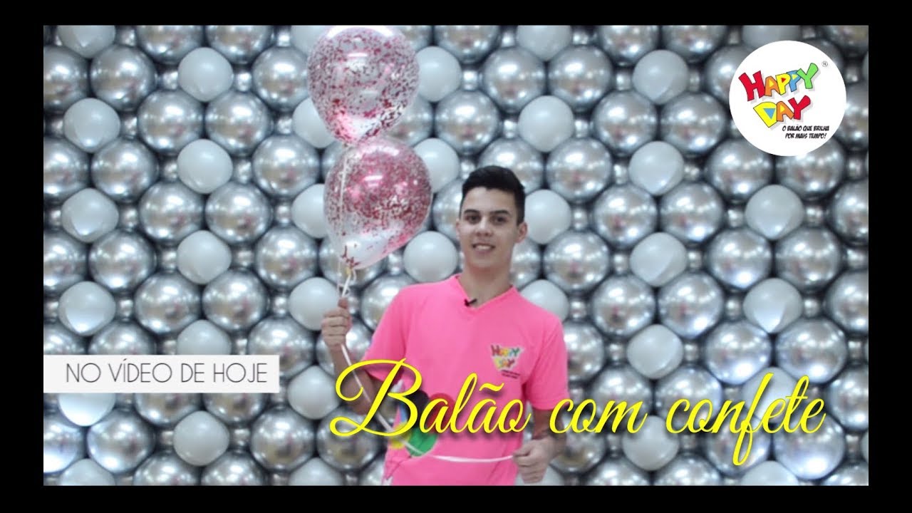 Balão/Bexiga com Confete - Passo a Passo