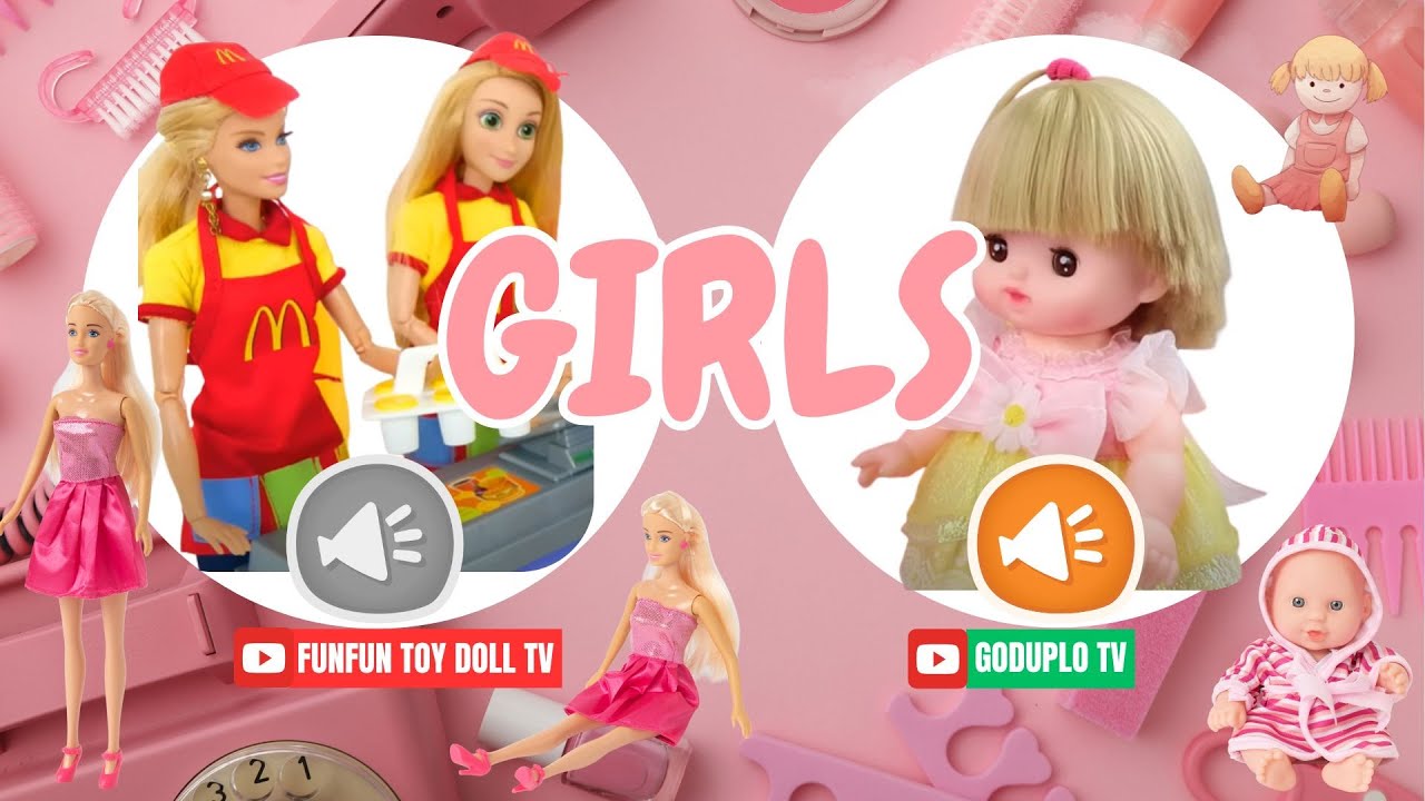 Barbie Cooks Burger and Doll Toys - BABY GIRLS