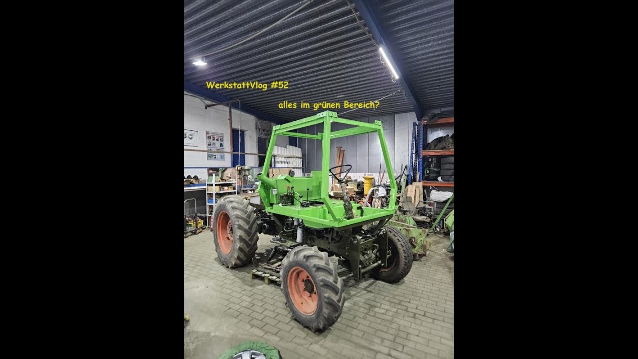Deutz Intrac 2003 WerkstattVlog #51   Alles im grünen Bereich: Bleche lackieren