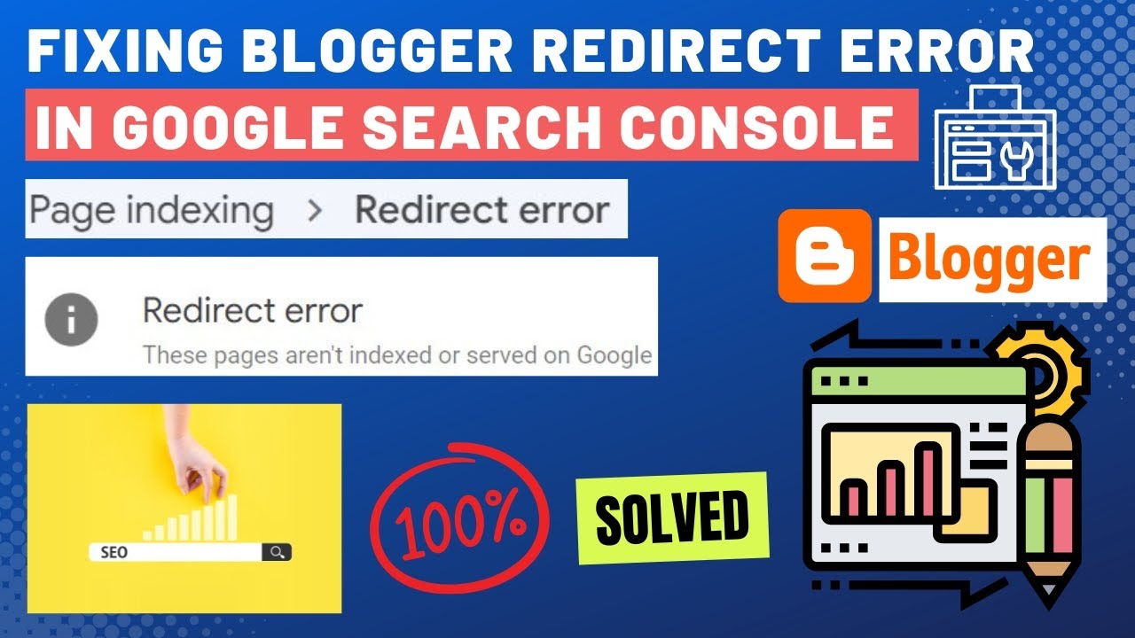 Fixing Blogger Redirect error in Google Search Console| Page with redirect| Blogger Tutorial 2023