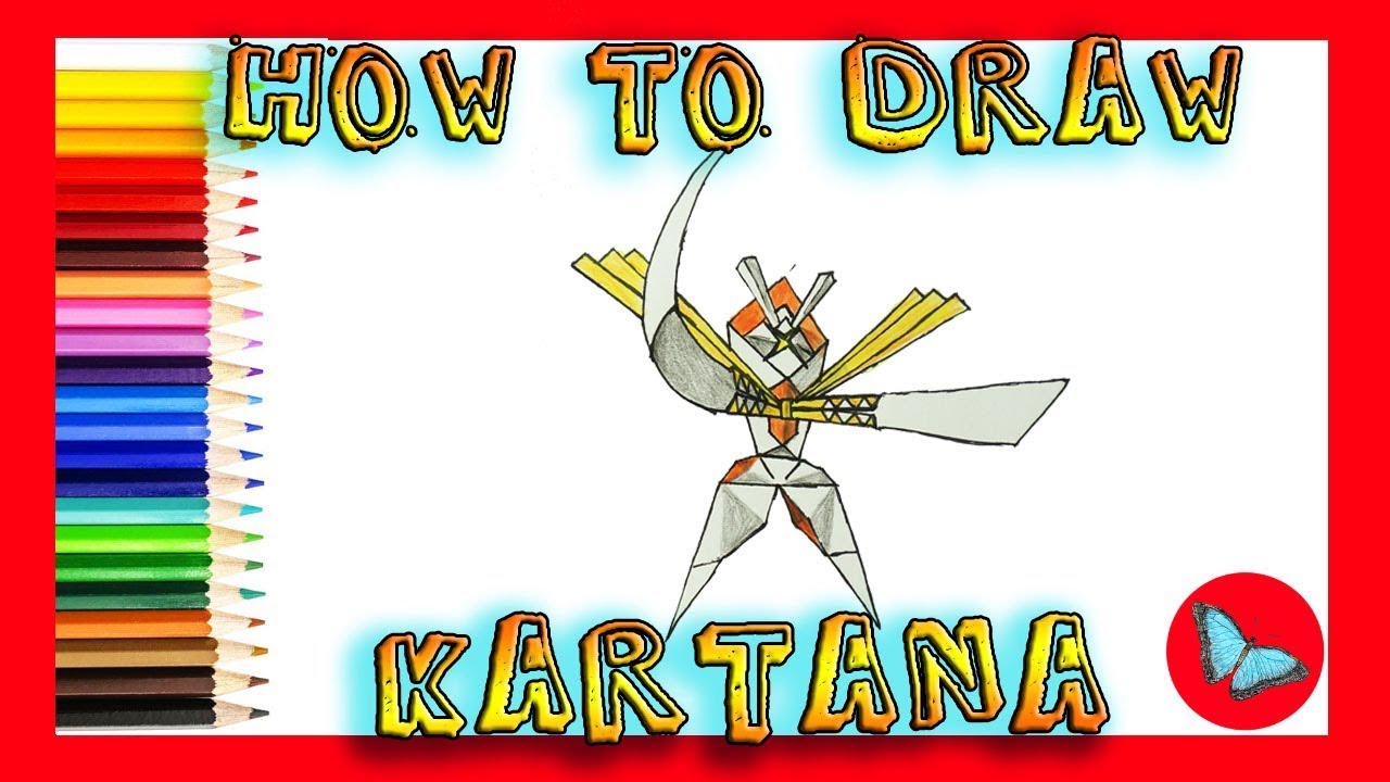 How To Draw Kartana From Pokemon | Coloring and Drawing For Kids