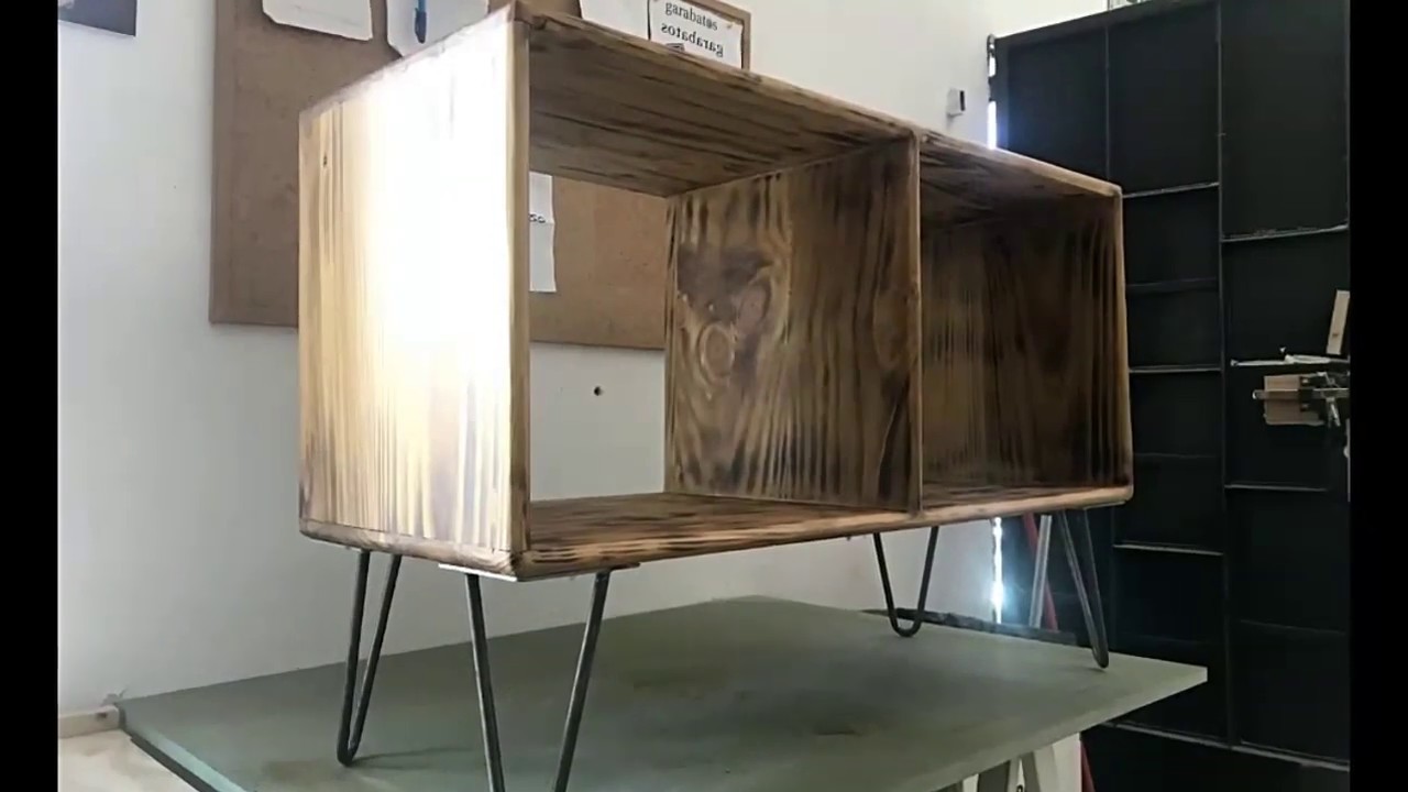 Mueble personalizado para discos de vinilo