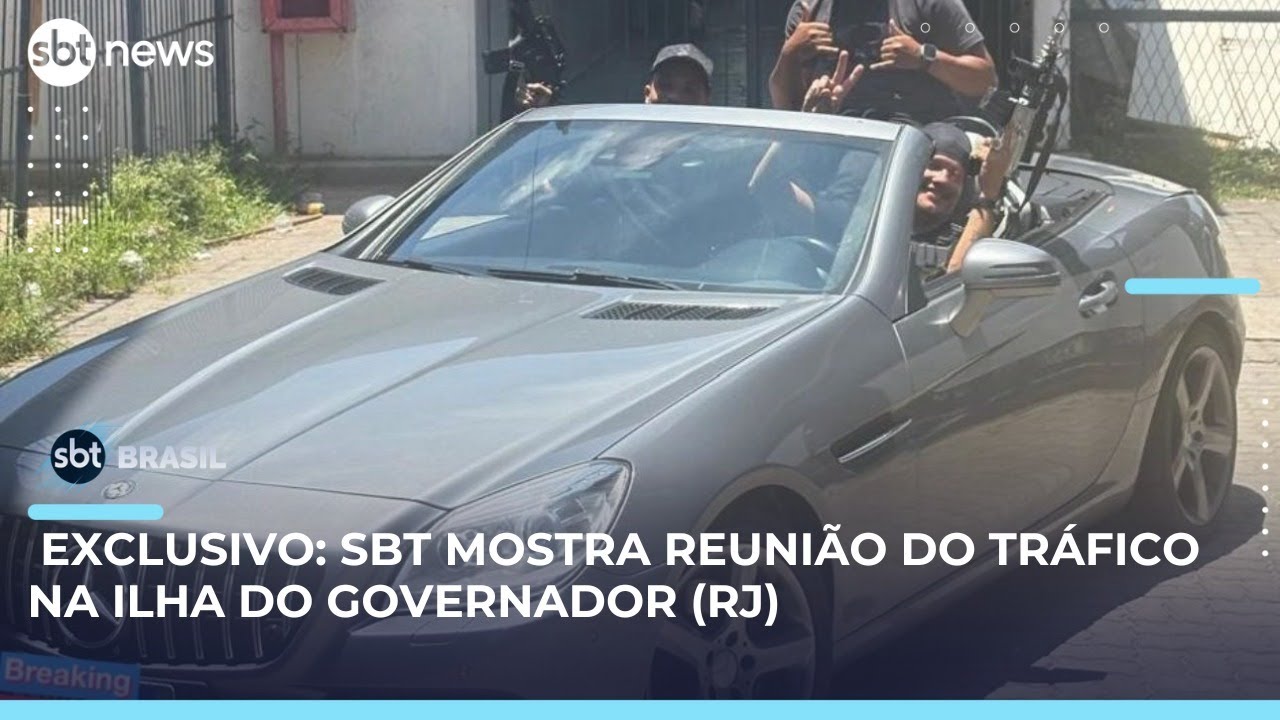 Imagens exclusivas mostram reunião e arsenal do tráfico na Ilha do Governador (RJ) | #SBTBrasil