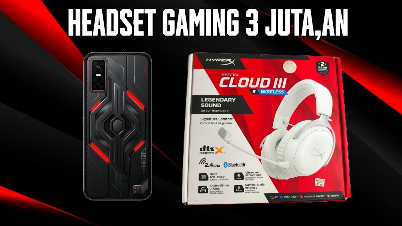 HyperX Cloud 3 S Wireles | Headset Gaming Pubg Mobile 