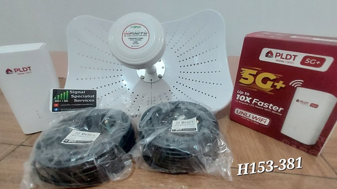 2 ports testing H153-381 with mini Hyperbolic solid dish