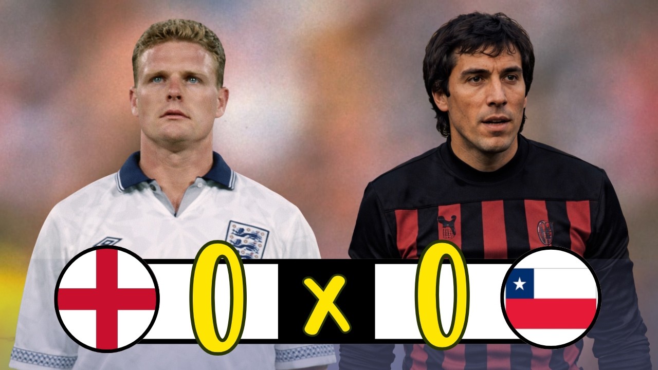 1989 England vs Chile Complete Highlights | Gascoigne vs Rojas