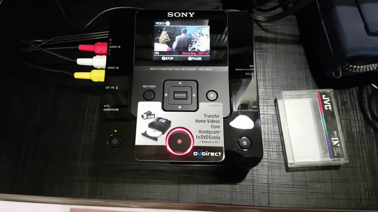 Sony VRD MC6 E  VRD VC10, GRAVADORES DE DVD e GV HD700 SONY MINI DV, DE MINI DV PARA DVD.