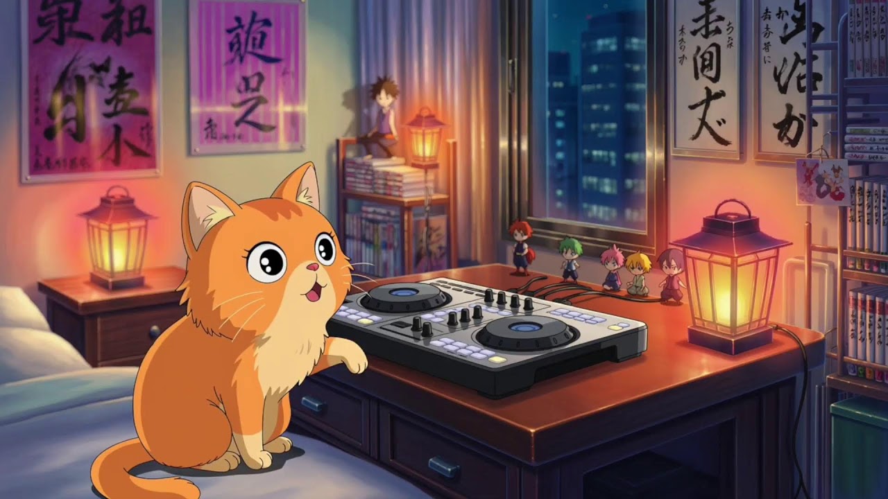 Cafe Mood Music  ローファイジャズカフェ – リラックスと勉強のための落ち着いた東京の夜の雰囲気
